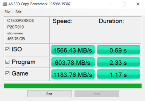 Đánh giá SSD Crucial P2 NVMe  (500GB)