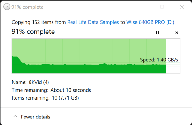 Đánh giá thẻ PRO 160/640GB CFExpress