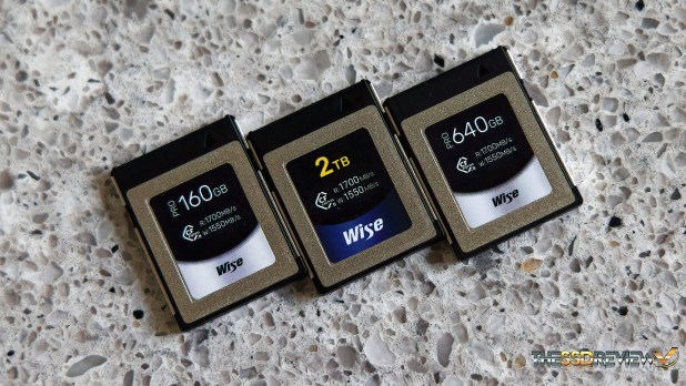 Đánh giá thẻ PRO 160/640GB CFExpress