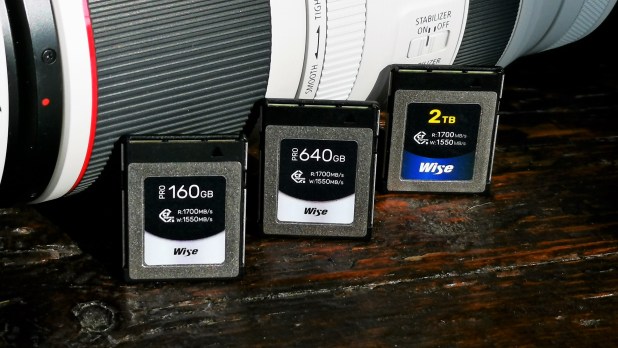 Đánh giá thẻ PRO 160/640GB CFExpress